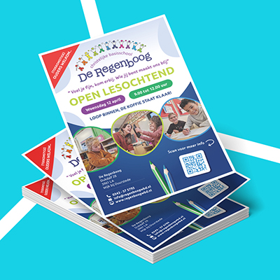 Bestel flyers in diverse papiersoorten voordelig & snel op printcentraal.nl.
